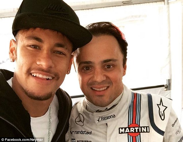 25E2E9B500000578-0-Neymar poses with fellow Brazilian Felipe Massa at the testing s-a-40 1424475964440
