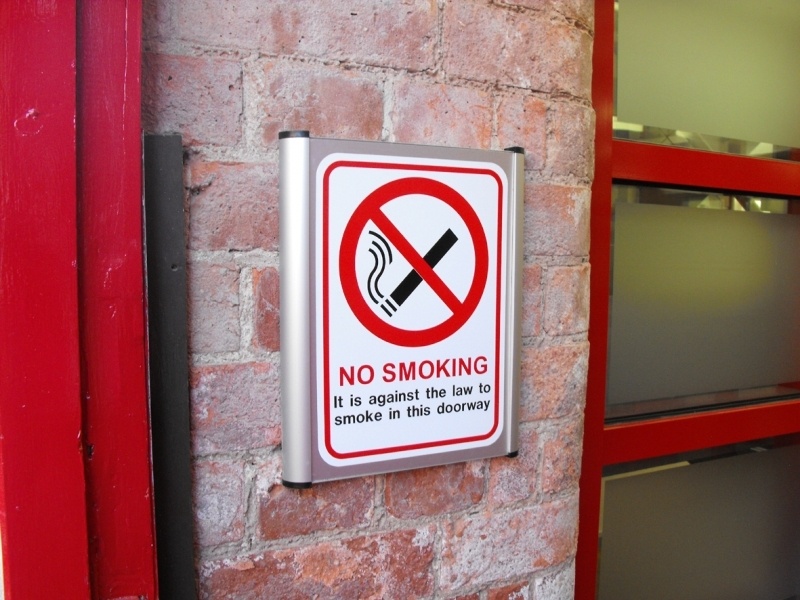 No… smoking!