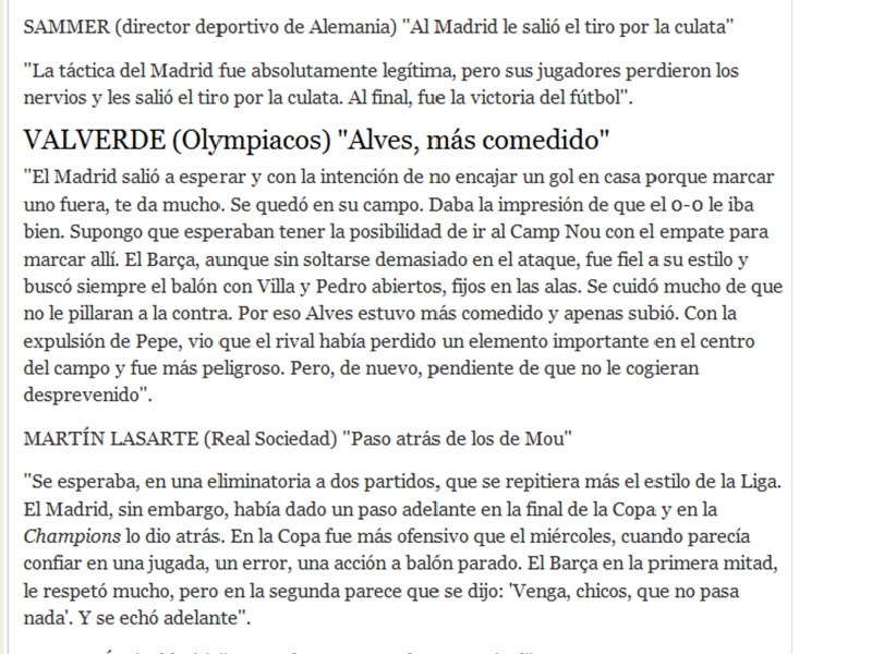 Βαλβέρδε για «clasico»