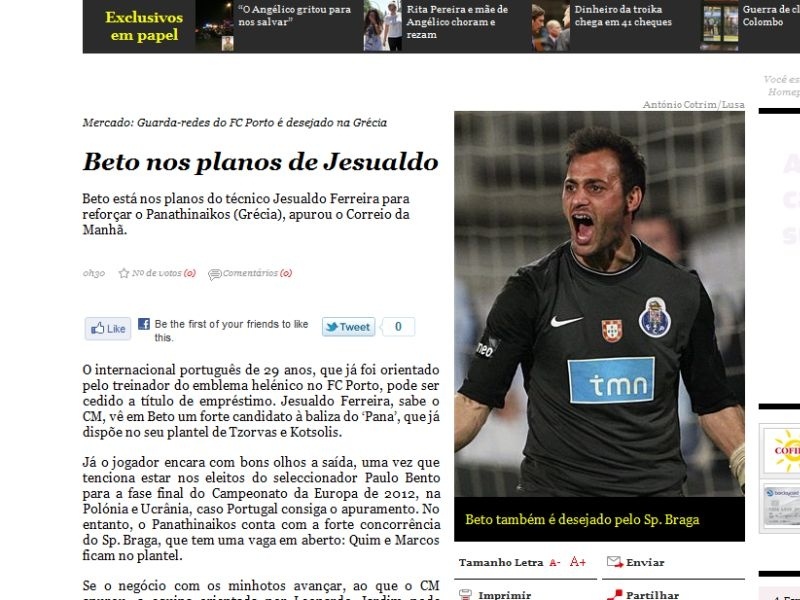 «Θέλει Μπέτο ο Φερέιρα»