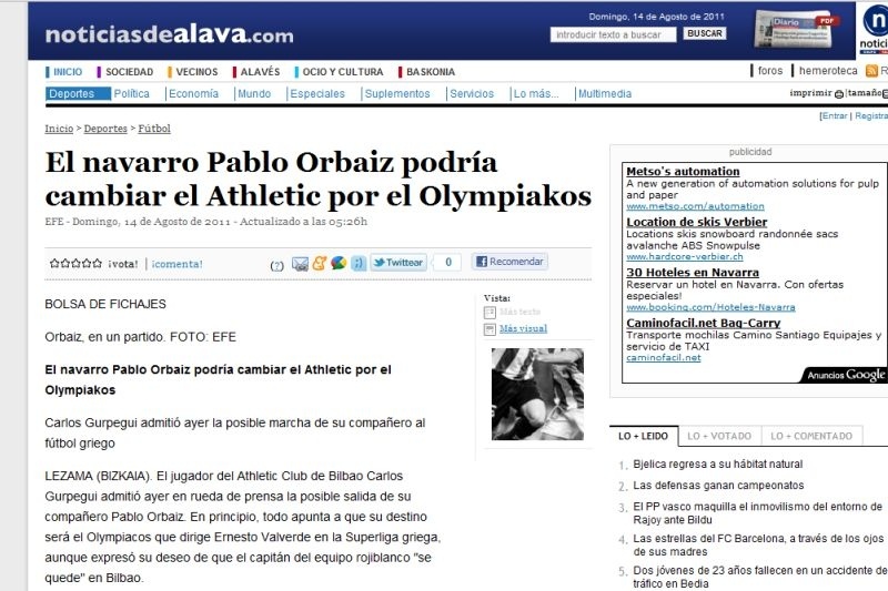 Επιμένουν για Ορμπάιθ οι Ισπανοί