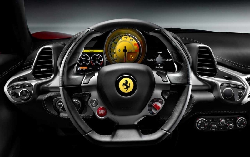 Το εσωτερικό της 458 Italia