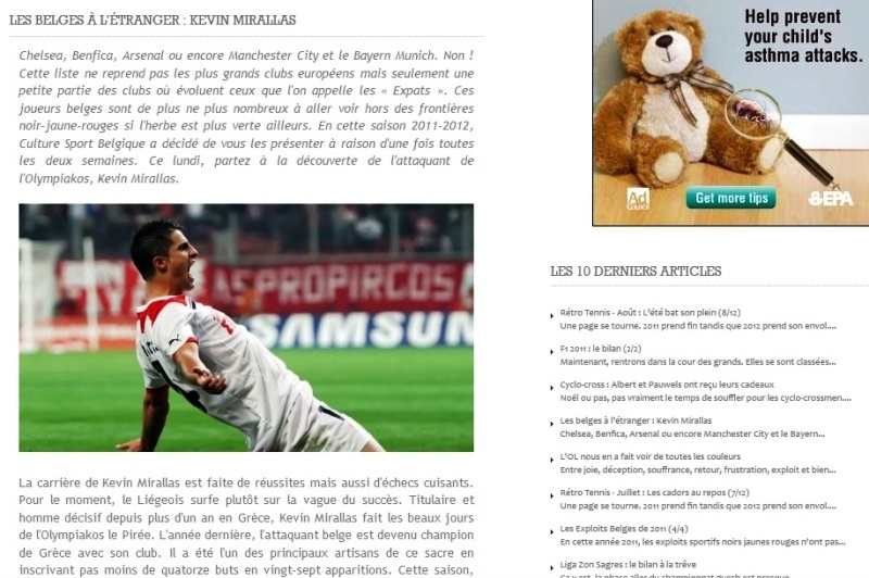 Αφιέρωμα των Βέλγων σε Μιραλάς