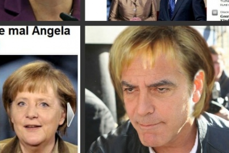 Ο Κλούνεϊ υποδύεται τη… Μέρκελ