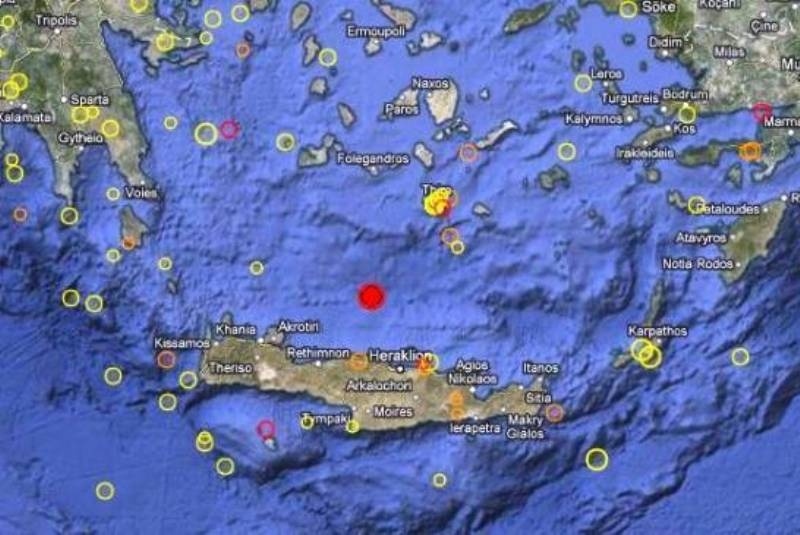 Δυνατός σεισμός στην Κρήτη