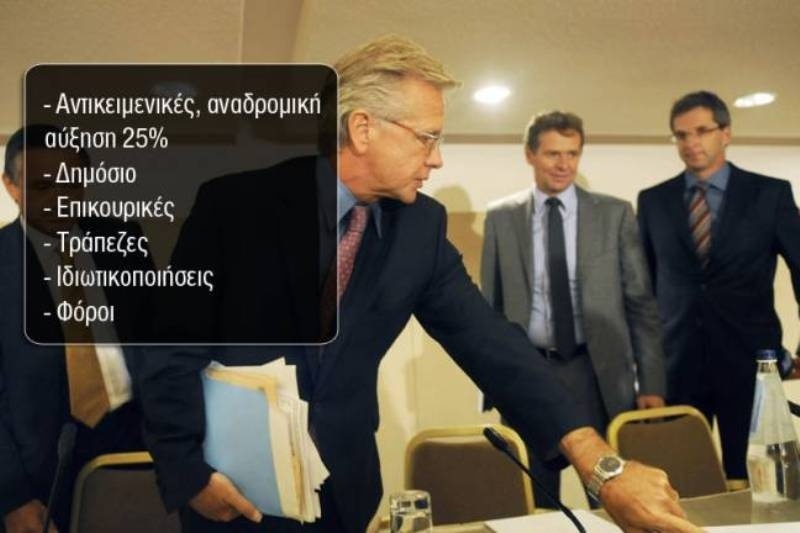 Νέο… Top 10 επώδυνων μέτρων θέλει η Τρόικα