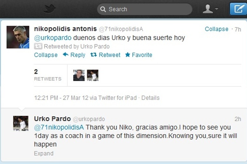 Ευχές μεταξύ Νικοπολίδη και Πάρντο!