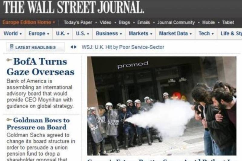 WSJ: «Το... χάος της Ελλάδας»