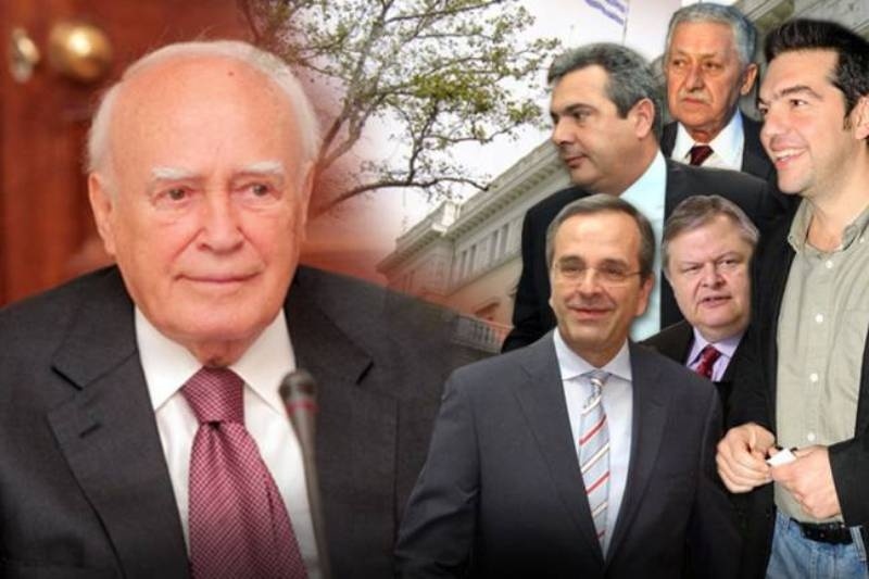 Η συνάντηση Παπούλια – πολιτικών αρχηγών