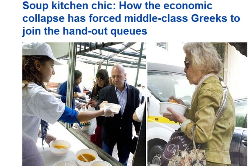 Daily Mail: Η οικονομική κρίση και το συσσίτιο στην Ελλάδα