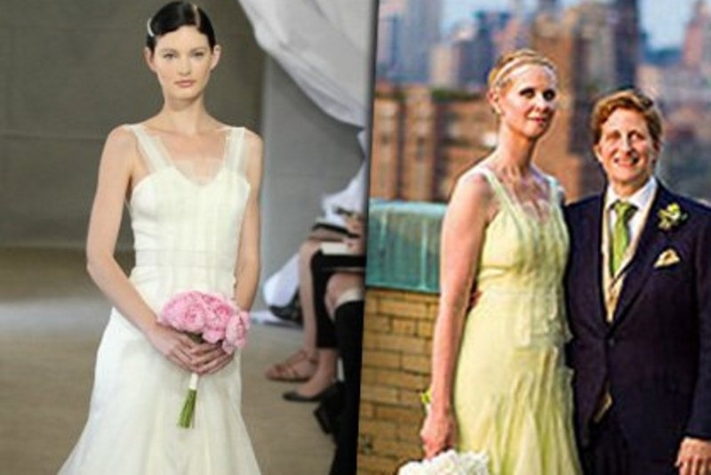 Cynthia Nixon: ντύθηκε νυφούλα για να παντρευτεί την καλή της