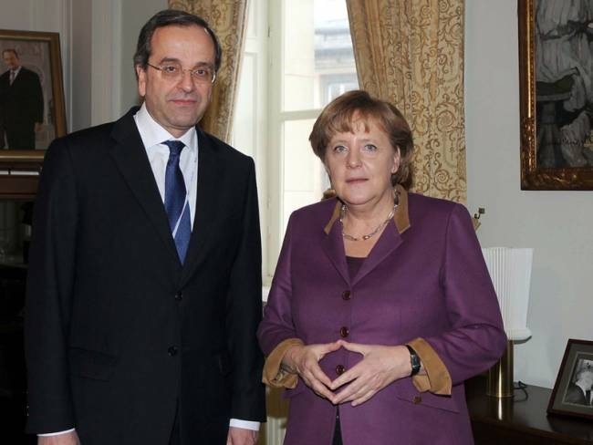 Συγχαρητήρια Μέρκελ σε Σαμαρά