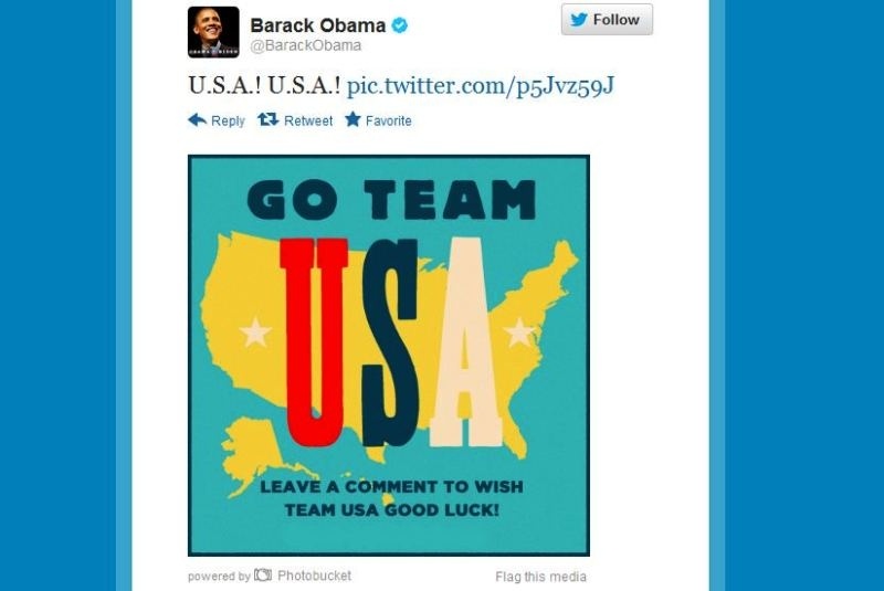 Ολυμπιακοί Αγώνες 2012: Μήνυμα στήριξης από Ομπάμα