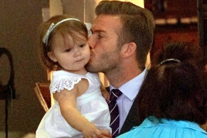 Ο τρυφερός μπαμπάς David Beckham