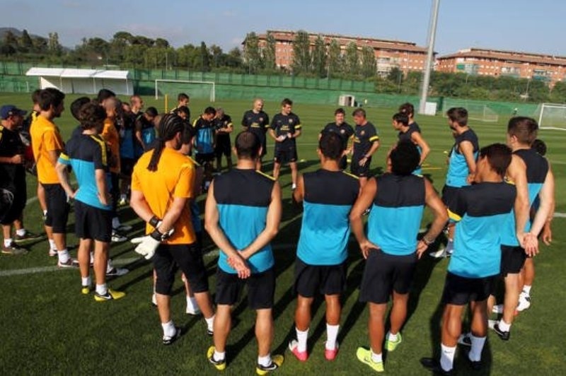 Μπήκαν και οι διεθνείς της Μπαρτσελόνα (photos+video)