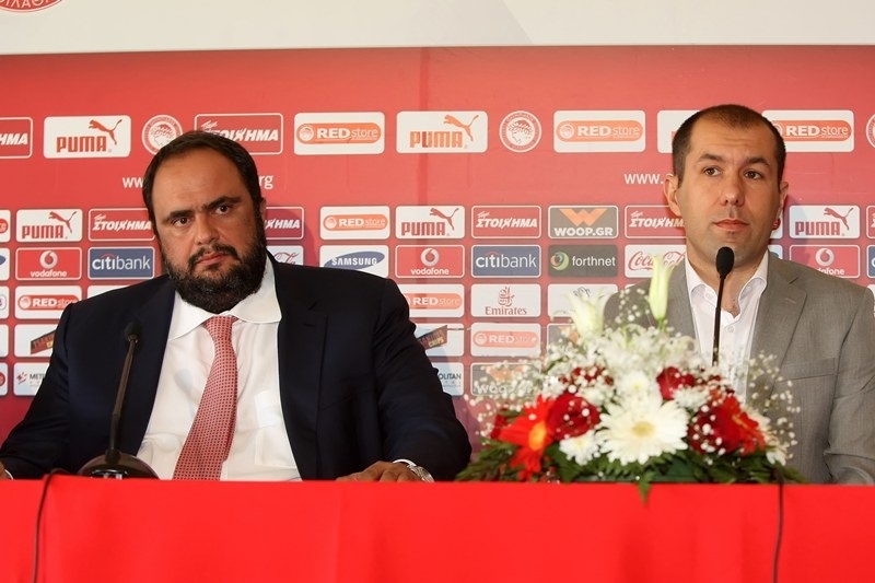 Παρουσία Μαρινάκη η προπόνηση του Ολυμπιακού