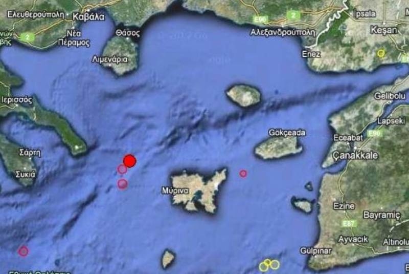Σεισμός 3,8 Ρίχτερ στο βόρειο Αιγαίο
