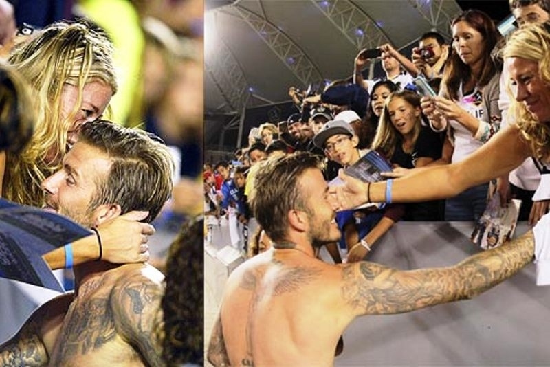 Κέρδισε την αγκαλιά ο Μπέκαμ (photos)