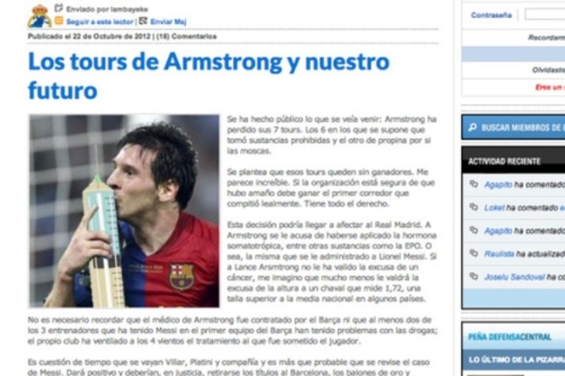 Ο ντοπαρισμένος Μέσι και η σύριγγα στο… μπόι του!