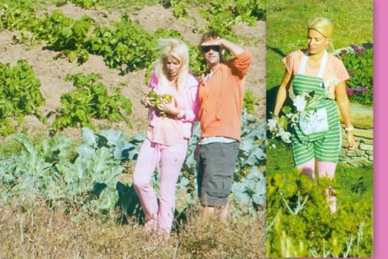 Ελένη Μενεγάκη: Με φόρμες και ποδιά στον κήπο της (φωτό)