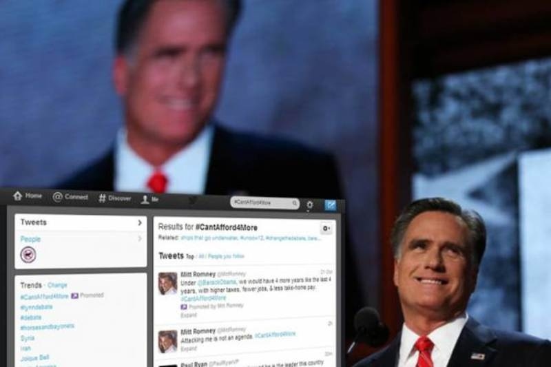 Ο Ρόμνεϊ «πόνταρε» στο Twitter για να κερδίσει τον Ομπάμα