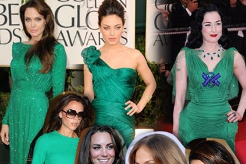 Πράσινο σμαραγδί: δείτε ποιες star προτιμούν το επίσημο χρώμα του 2013