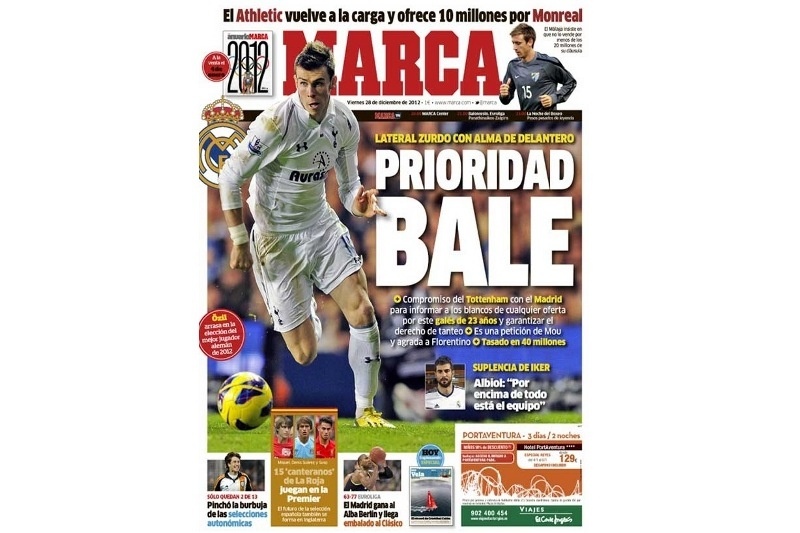 Ρεάλ Μαδρίτης: Προτεραιότητα ο Μπέιλ!