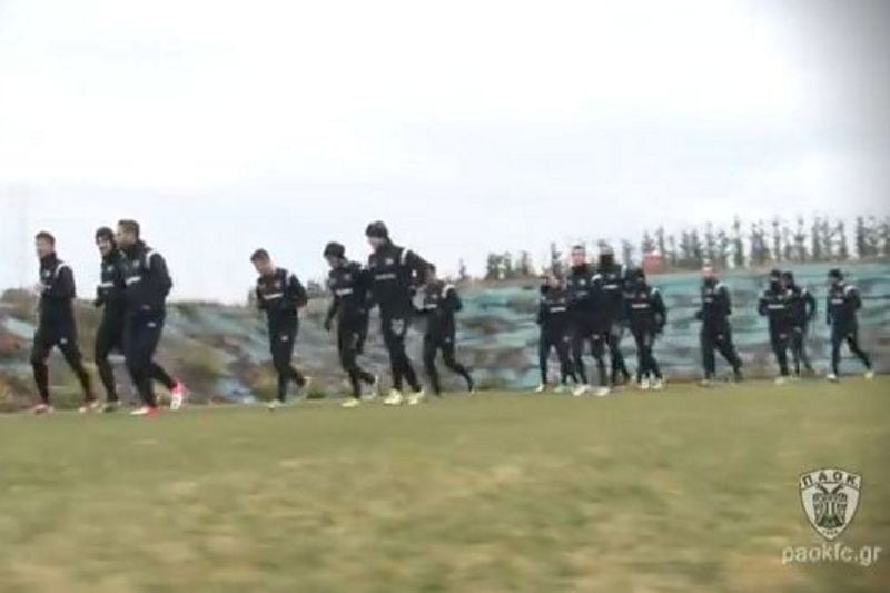 ΠΑΟΚ: Στιγμιότυπα από την προπόνηση (video)