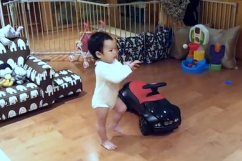 O απίθανος χορός του μπόμπιρα με το Gangnam style!