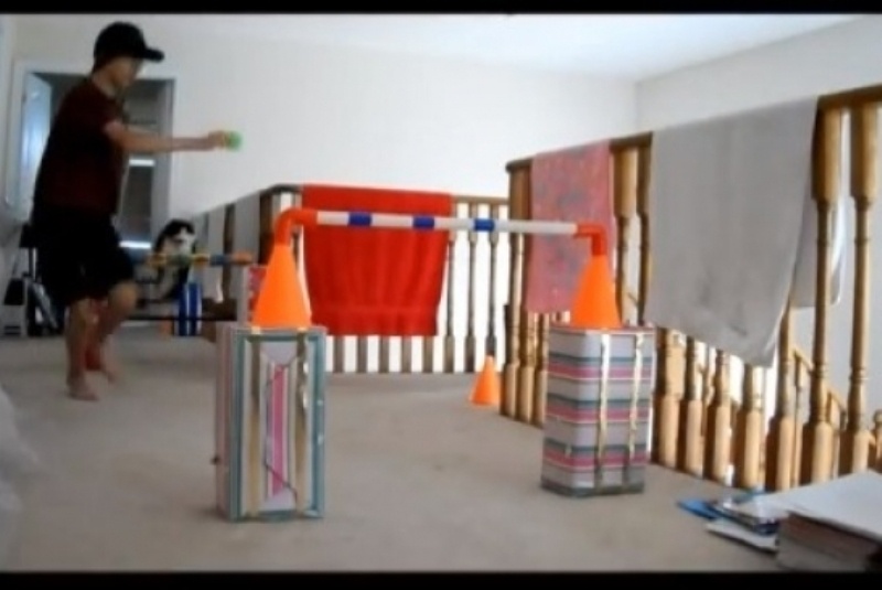 Δεν θα πιστεύετε τι έχει μάθει αυτός ο πιτσιρικάς τις γάτες του να κάνουν! (video)