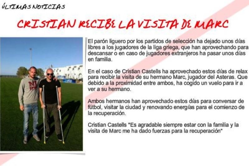 Συμπαράσταση στον Κριστιάν ο Μαρκ Καστέλς