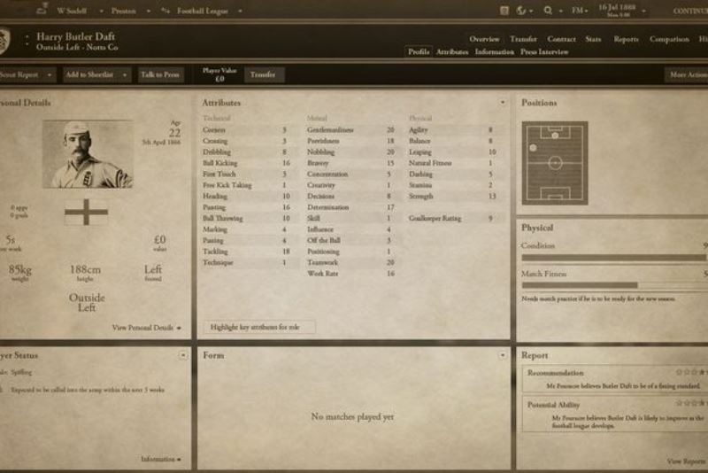 «Έρχεται» Football Manager 1888, για τα 125 χρόνια του Βρετανικού ποδοσφαίρου
