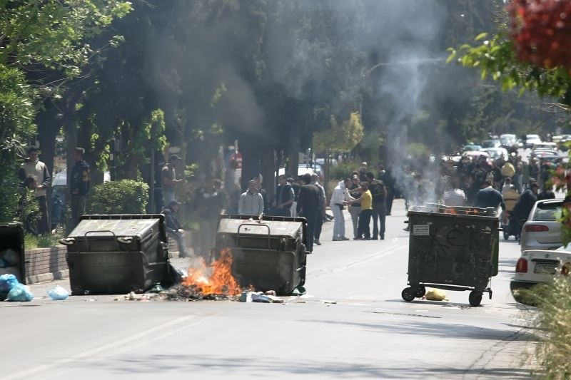 ΑΕΚ: Φωτιές στη Νέα Φιλαδέλφεια (photos)
