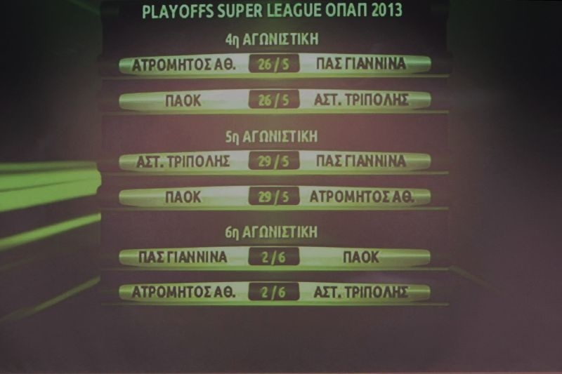 Super League: Το αναλυτικό πρόγραμμα των play off