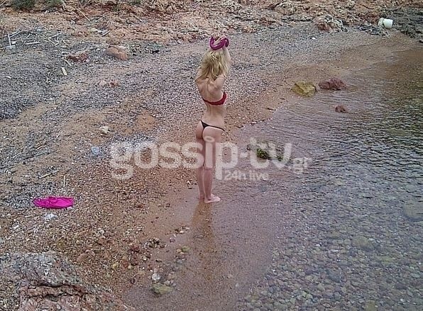 Ελληνίδα Celebrity πήρε φωτιά και έπεσε στη θάλασσα με το εσώρουχο