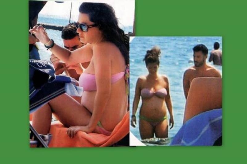 Οι πρώτες φωτογραφίες της Λασκαράκη με την κοιλίτσα σε κοινή θέα
