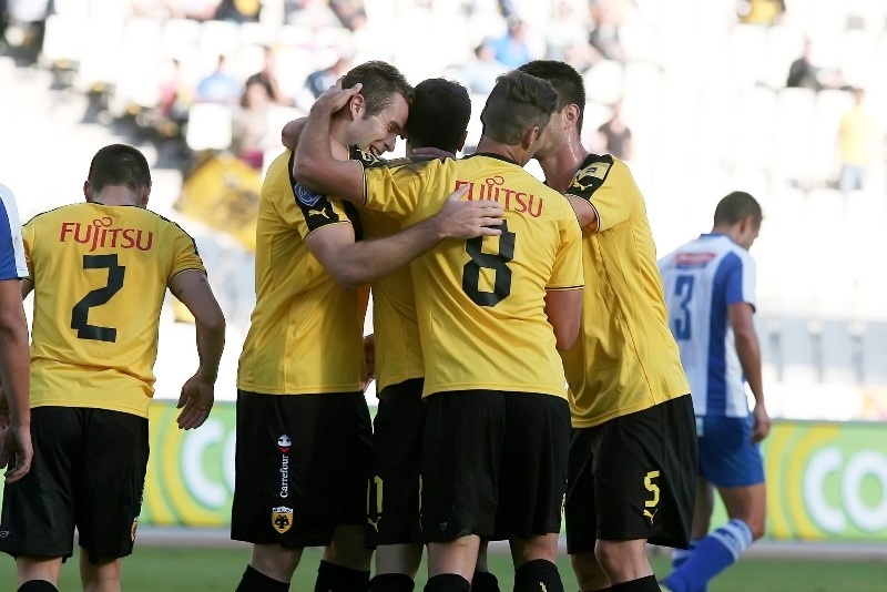 Σε ρυθμούς προπόνησης η ΑΕΚ, 3-0 τον Άγιο Νικόλαο (photos+video)