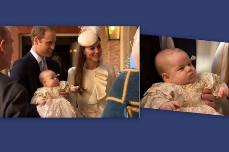 Οι πρώτες φωτογραφίες από την βάφτιση του πρίγκιπα George