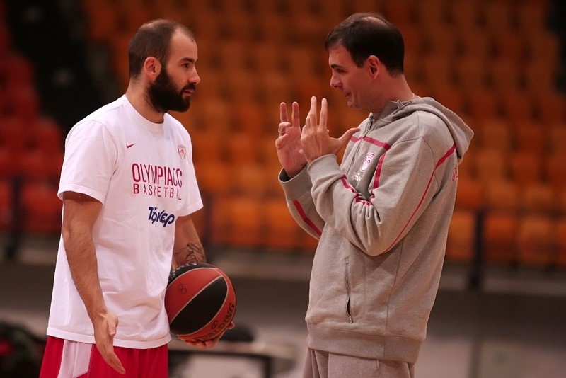 Ολυμπιακός: Η προπόνηση στο ΣΕΦ (video+photos)