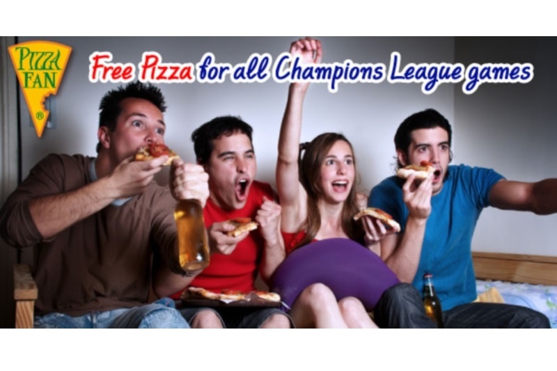 Free Pizza για όοοολους τους αγώνες Champions League... από την Pizza Fan!