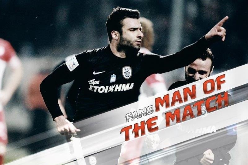 ΠΑΟΚ: Κορυφαίος και των φιλάθλων ο Τζαβέλλας