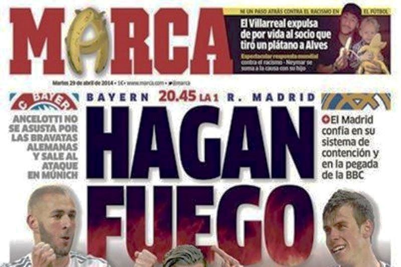 Το μήνυμα της «Marca» με τις μπανάνες