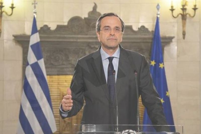 Εκλογές 2014: Στα κεντρικά γραφεία της ΝΔ ο κ. Αντώνης Σαμαράς