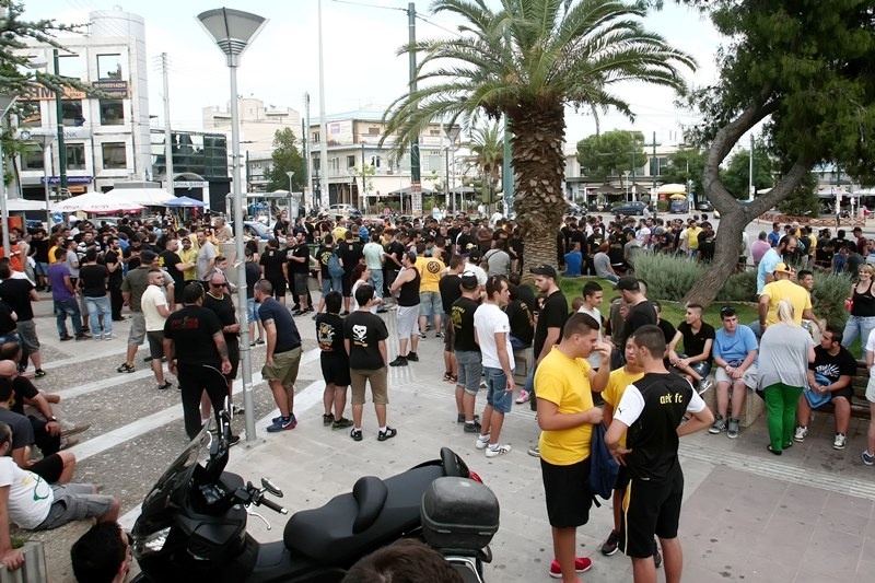 ΑΕΚ: Ένταση και μικροεπεισόδια στη Νέα Φιλαδέλφεια