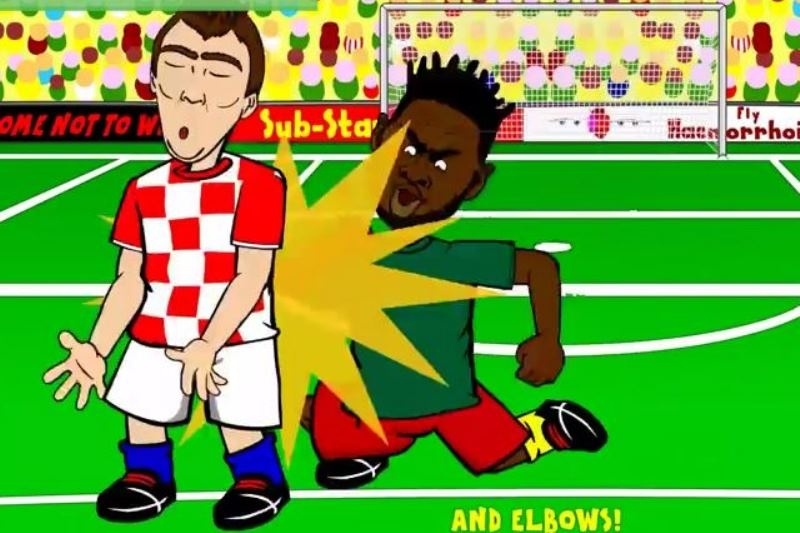 Mundial 2014: Καρτούν και η αγκωνιά του Σονγκ (video)