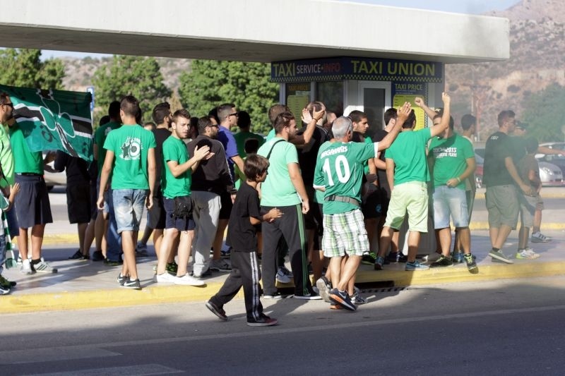 Παναθηναϊκός: Υποδοχή στα Χανιά (photos)