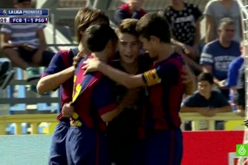 Ο μικρός Μέσι της Μπαρτσελόνα (video