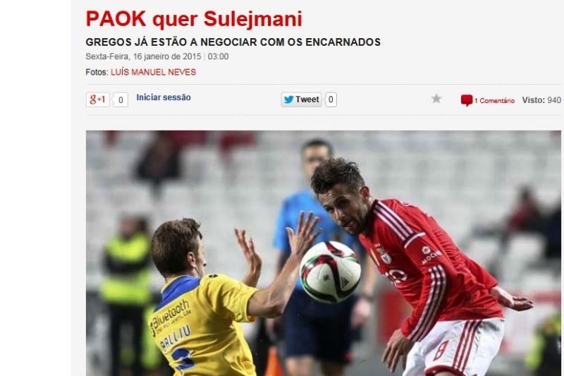 ΠΑΟΚ: Πορτογαλικά σενάρια για Σουλεϊμάνι (video)