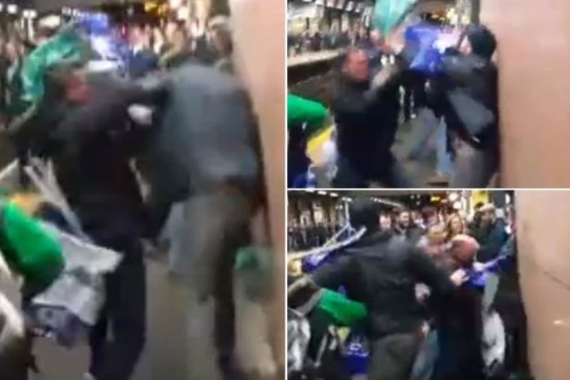 Πολύ ξύλο  στο μετρό ανάμεσα σε οπαδούς Τσέλσι και Τότεναμ (video)