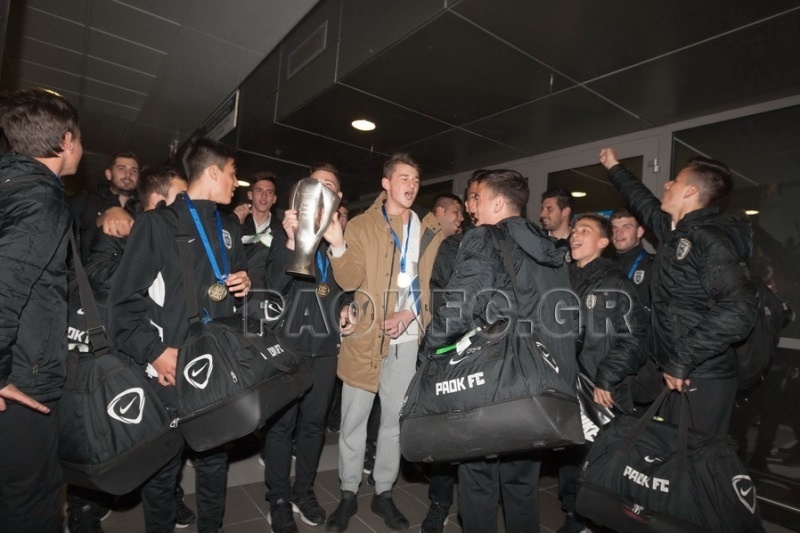 ΠΑΟΚ: Υποδοχή και αποθέωση στους πρωταθλητές (video)